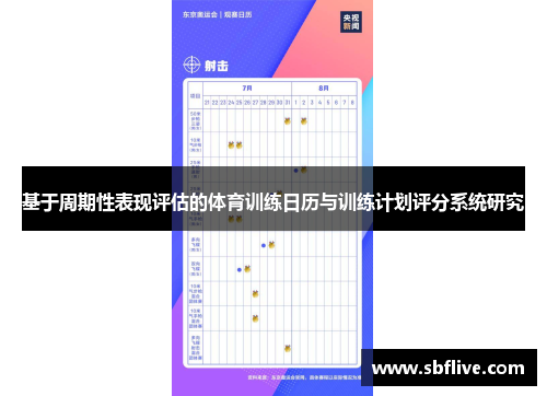 基于周期性表现评估的体育训练日历与训练计划评分系统研究